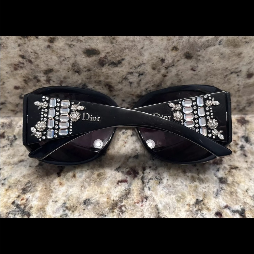 Dior Black Sunglasses with bling 💎 - Picture 8 of 10